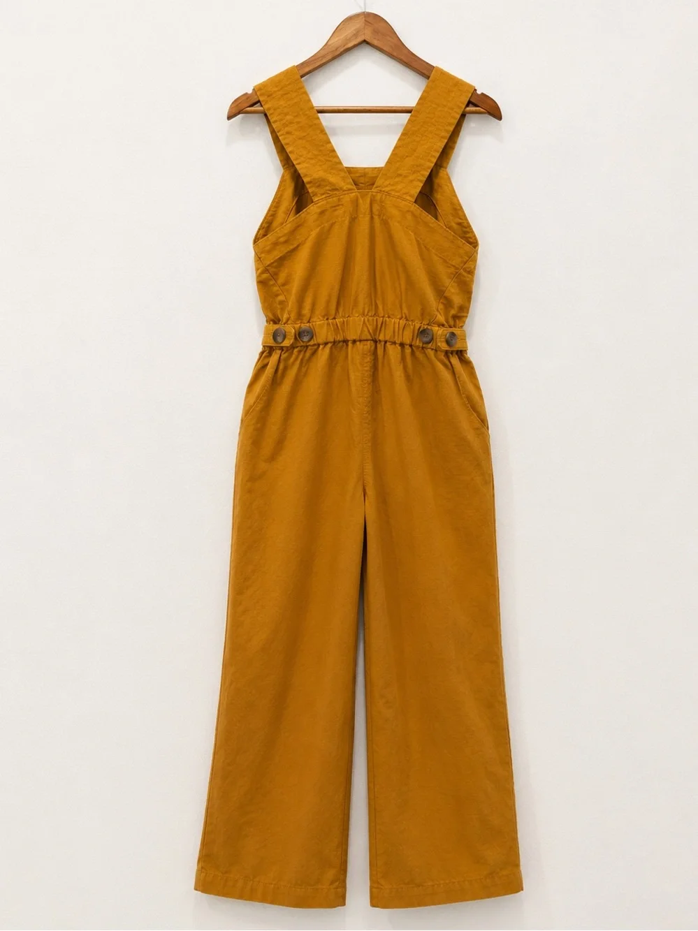 Everlane The Fatigue Apron‎ Jumpsuit in Amber Gold Size 0